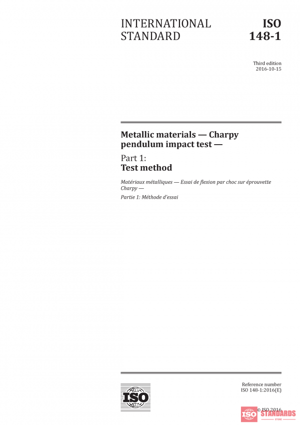 ISO 148-1:2016 PDF