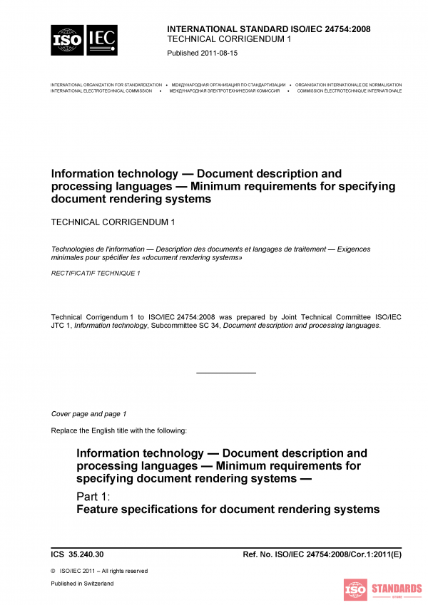 ISO/IEC 24754-1:2008/Cor 1:2011 PDF