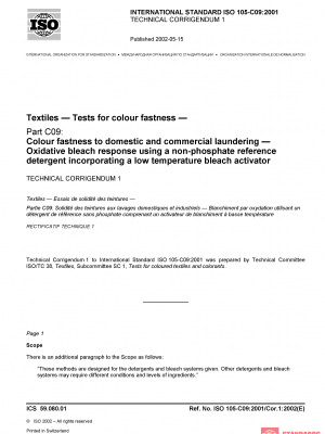 ISO 105-C09:2001/Cor 1:2002 PDF