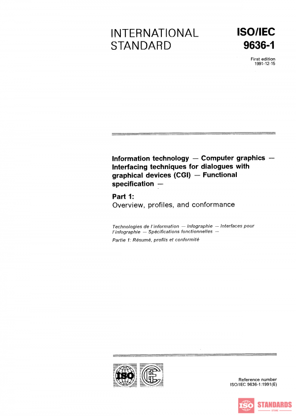 ISO/IEC 9636-1:1991 PDF