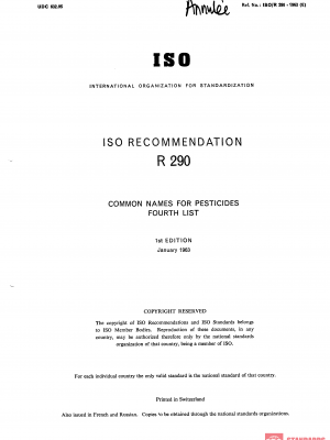 ISO/R 290:1963 PDF