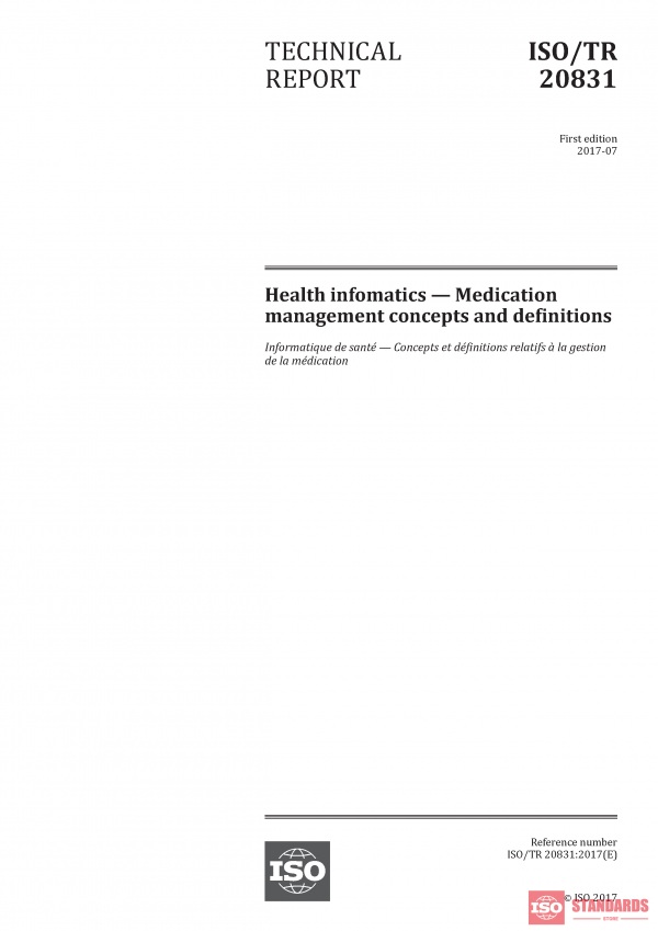 ISO/TR 20831:2017 PDF