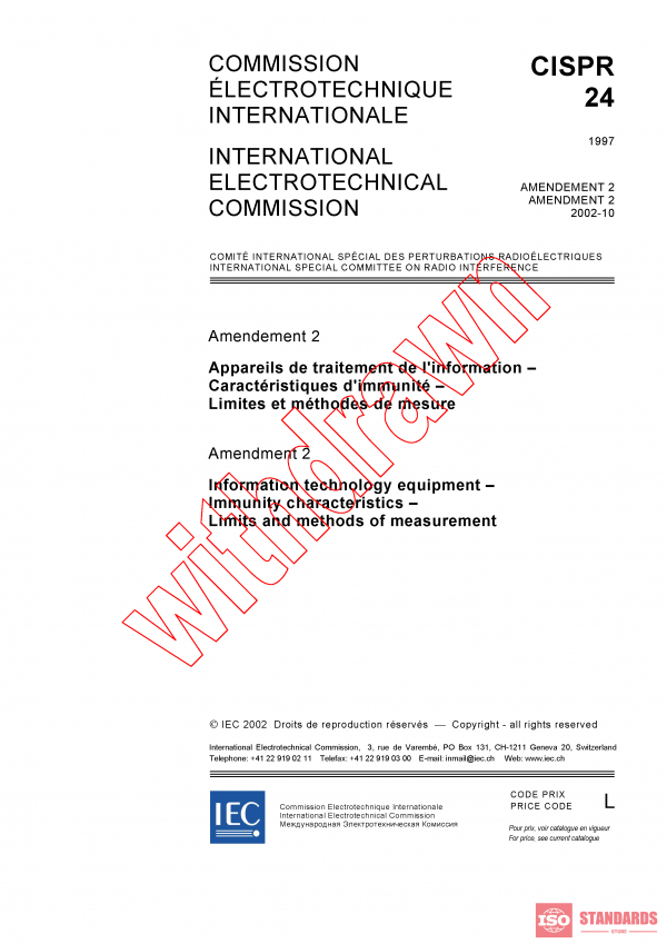 CISPR 24:1997/AMD2:2002 PDF