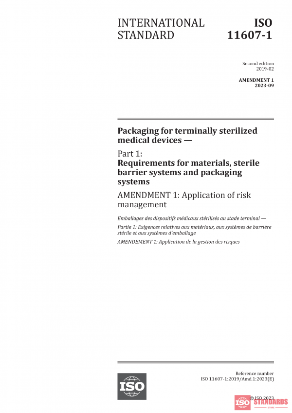 ISO 11607-1:2019/Amd 1:2023 PDF