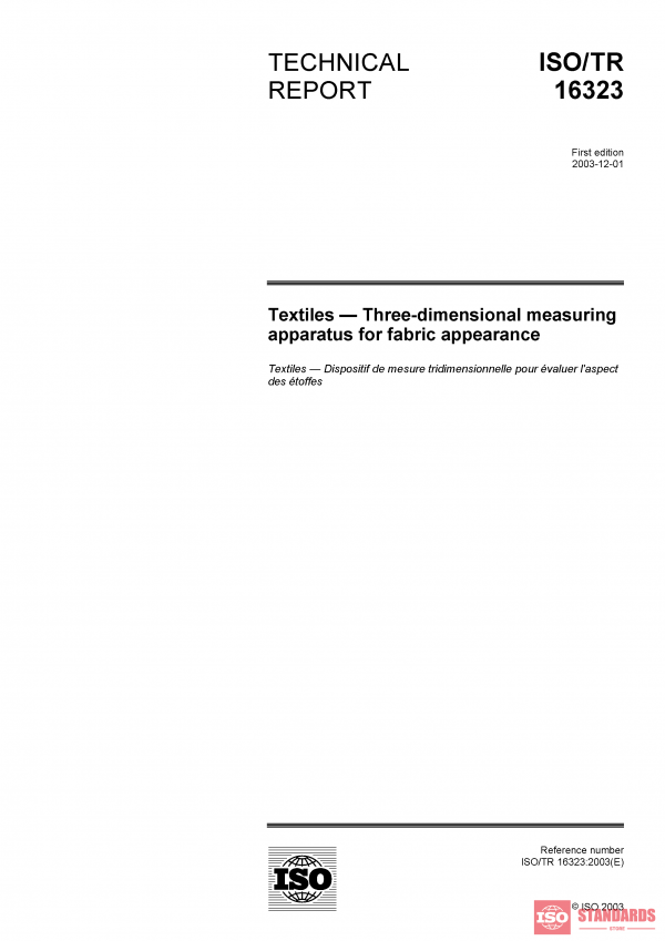 ISO/TR 16323:2003 PDF