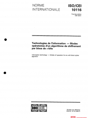 ISO/IEC 10116:1991 PDF