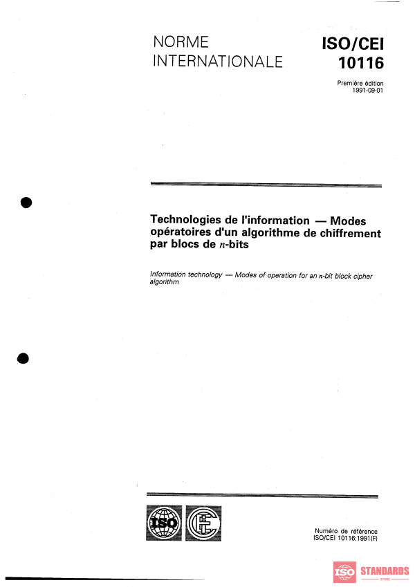 ISO/IEC 10116:1991 PDF