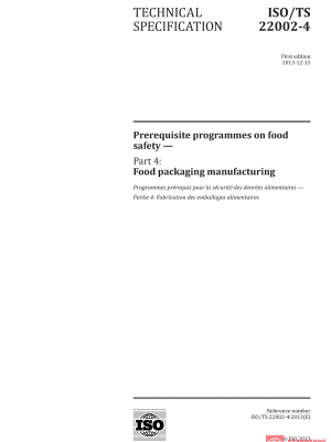 ISO/TS 22002-4:2013 PDF
