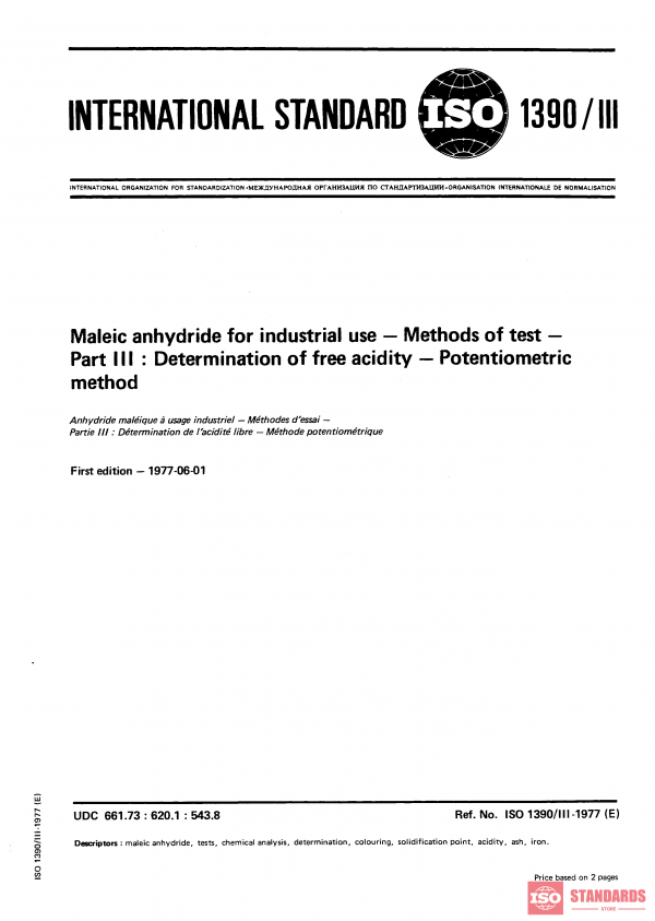 ISO 1390-3:1977 PDF