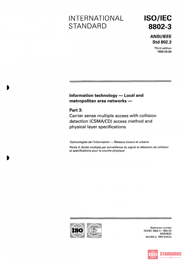 ISO/IEC 8802-3:1992 PDF