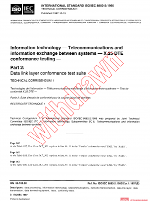 ISO/IEC 8882-2:1995/COR1:1997 PDF