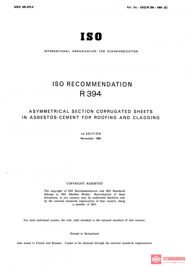 ISO/R 394:1964 PDF