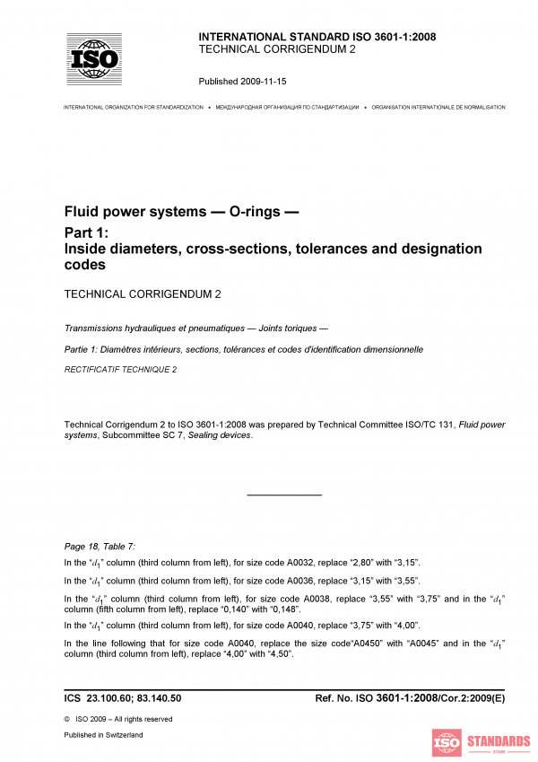 ISO 3601-1:2008/Cor 2:2009 PDF