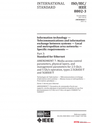ISO/IEC/IEEE 8802-3:2017/Amd 7:2017 PDF