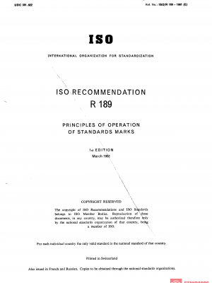 ISO/R 189:1961 PDF