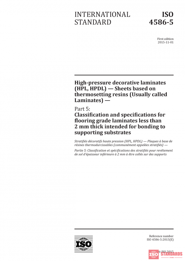 ISO 4586-5:2015 PDF