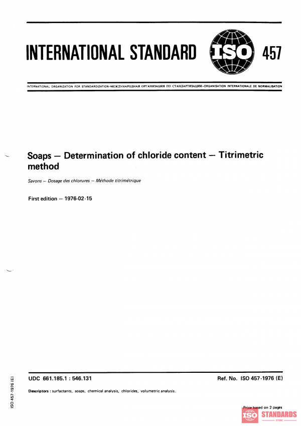 ISO 457:1976 PDF