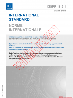 CISPR 16-2-1:2003+AMD1:2005 CSV PDF