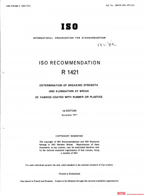 ISO/R 1421:1971 PDF