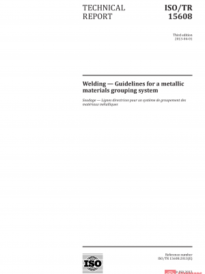 ISO/TR 15608:2013 PDF