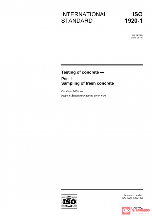 ISO 1920-1:2004 PDF