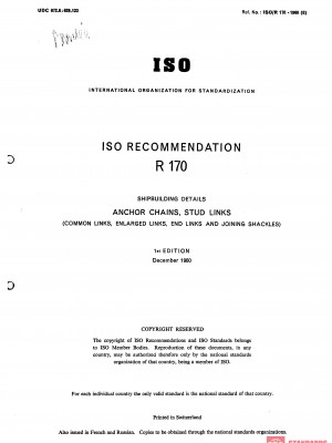 ISO/R 170:1960 PDF