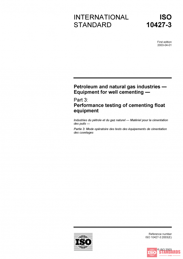 ISO 10427-3:2003 PDF