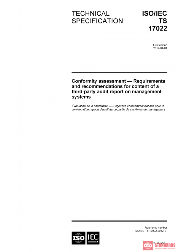 ISO/IEC TS 17022:2012 PDF