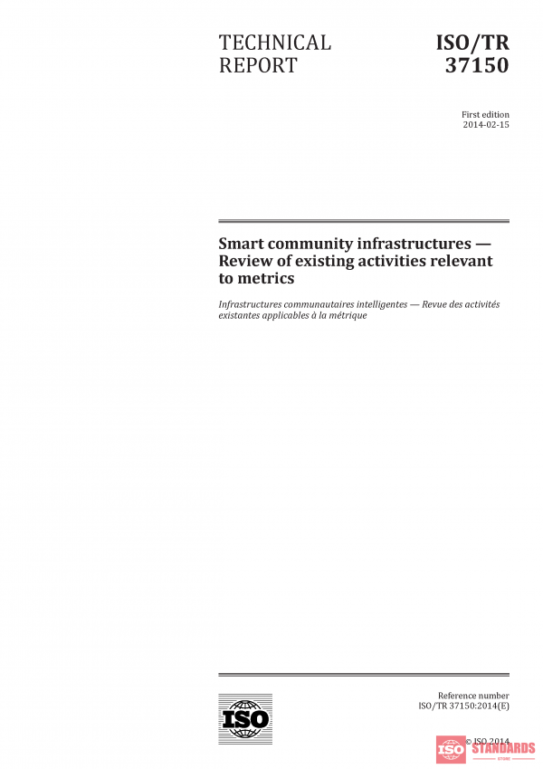 ISO/TR 37150:2014 PDF