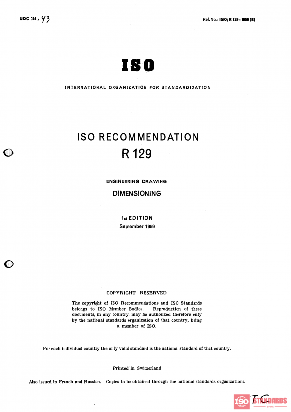 ISO/R 129:1959 PDF