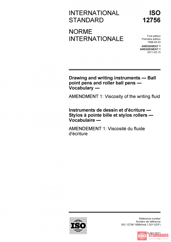 ISO 12756:1998/Amd 1:2011 PDF