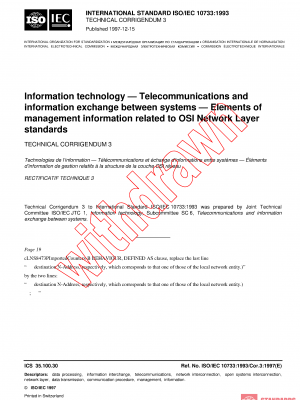 ISO/IEC 10733:1993/COR3:1997 PDF