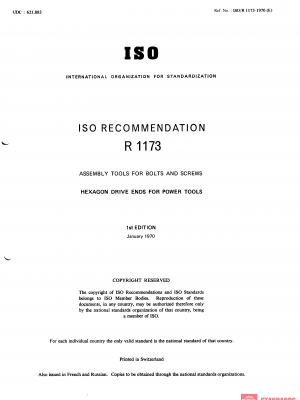 ISO/R 1173:1970 PDF