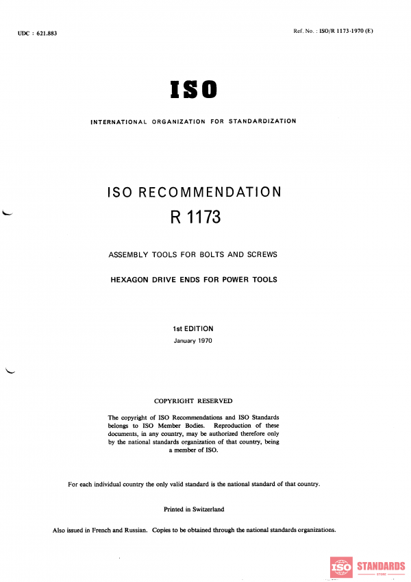 ISO/R 1173:1970 PDF