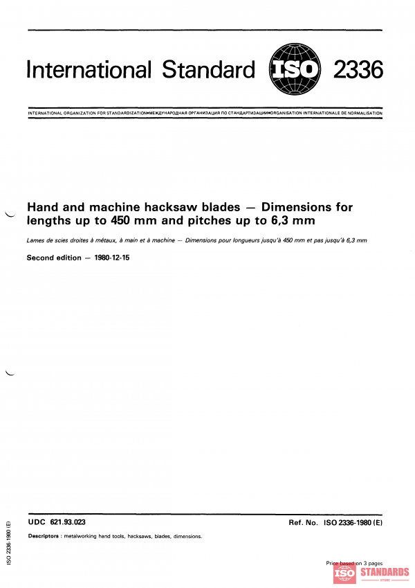 ISO 2336:1980 PDF