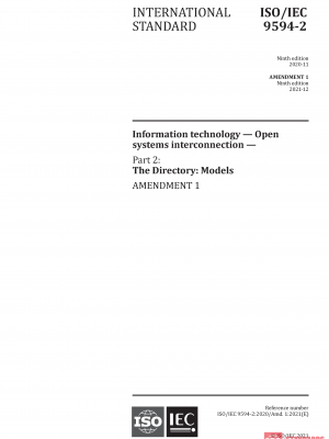 ISO/IEC 9594-2:2020/Amd 1:2021 PDF