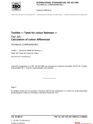 ISO 105-J03:1995/Cor 2:2006 PDF