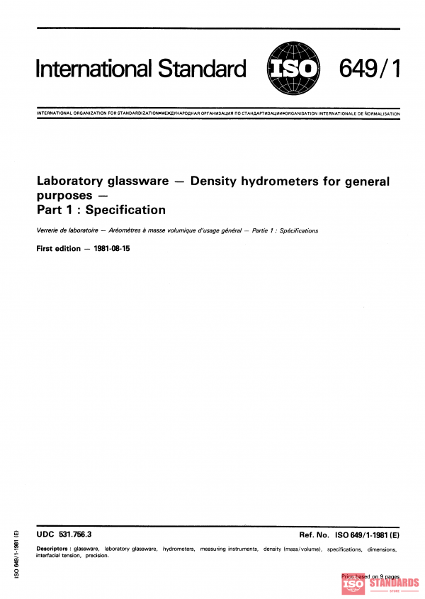 ISO 649-1:1981 PDF