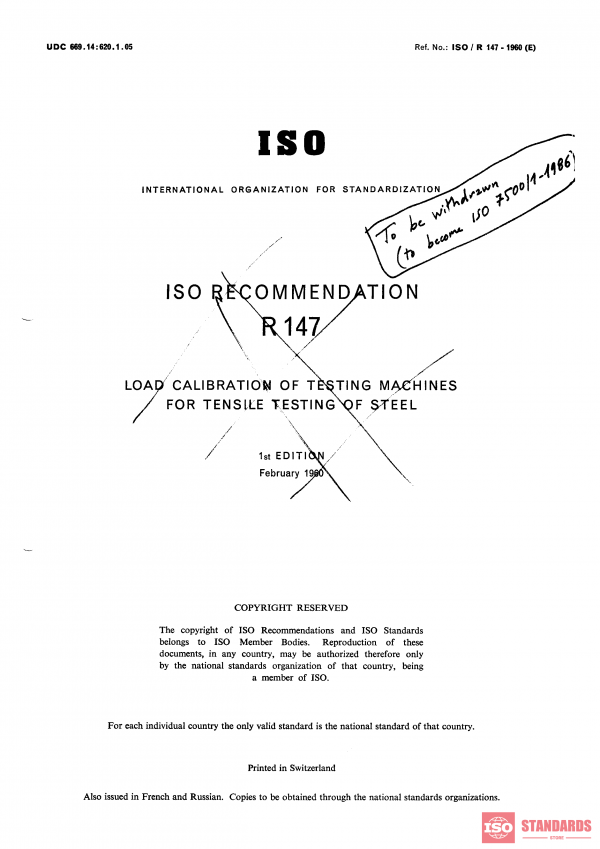 ISO/R 147:1960 PDF