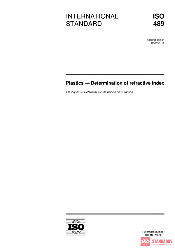ISO 489:1999 PDF