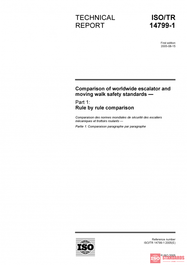 ISO/TR 14799-1:2005 PDF