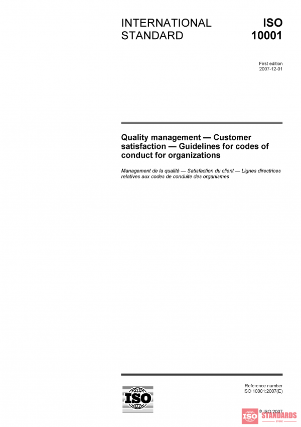 ISO 10001:2007 PDF