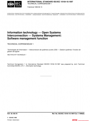 ISO/IEC 10164-18:1997/Cor 1:1999 PDF