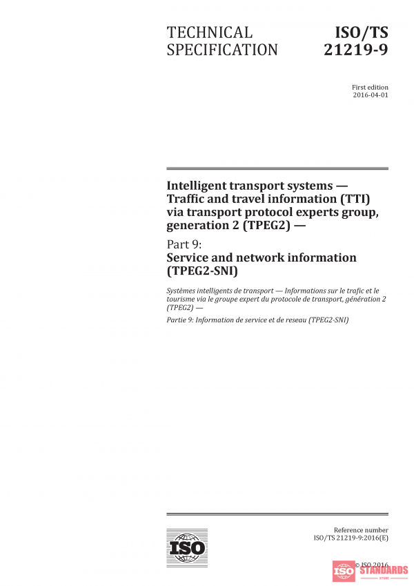 ISO/TS 21219-9:2016 PDF