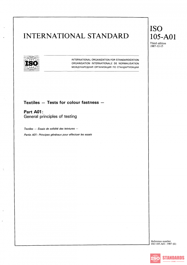 ISO 105-A01:1987 PDF