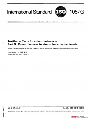 ISO 105-G:1978 PDF