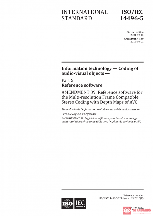 ISO/IEC 14496-5:2001/AMD39:2016 PDF