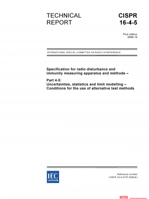 CISPR TR 16-4-5:2006 PDF