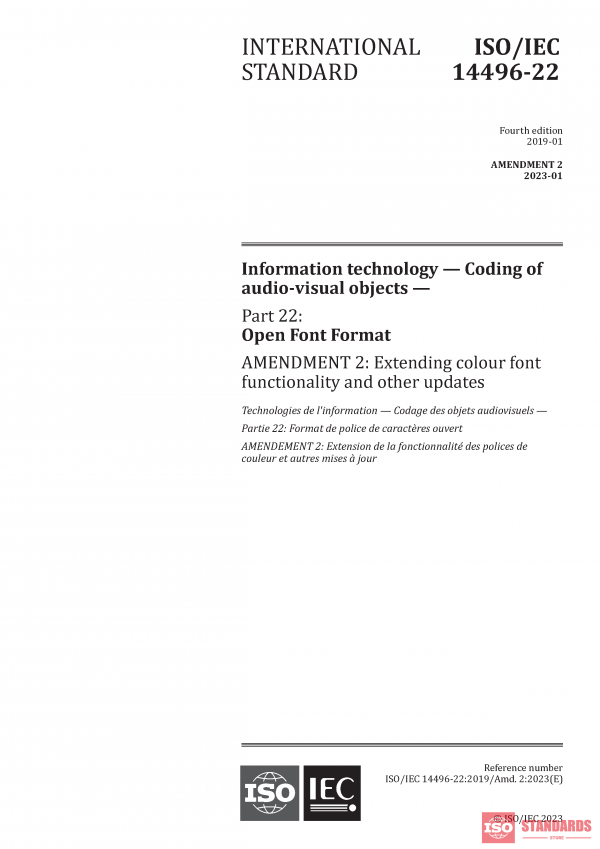 ISO/IEC 14496-22:2019/Amd 2:2023 PDF