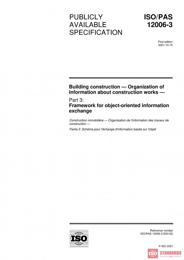 ISO/PAS 12006-3:2001 PDF